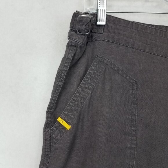 Lole Women's 12 Lightweight Linen Pants in Brown - Picture 2 of 12